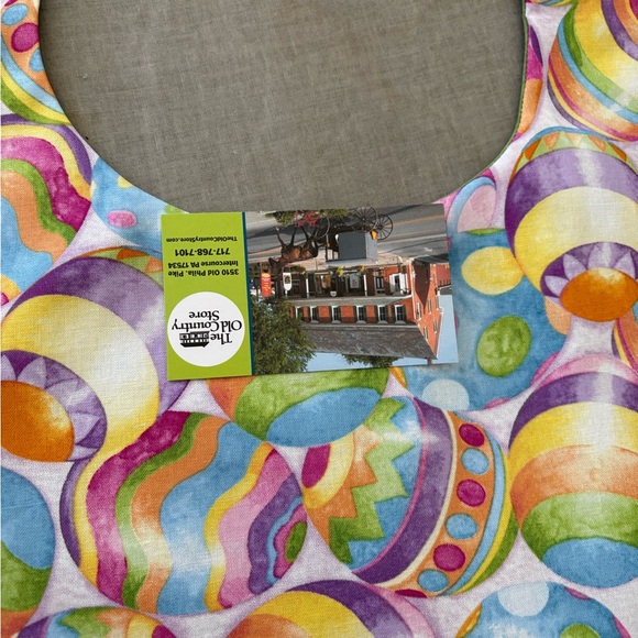 Colorful Easter Egg Pattern Bib - Picture 2 of 4